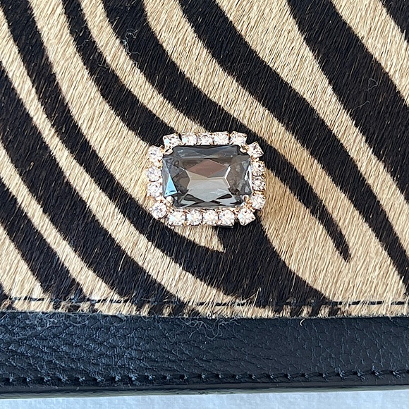 NWOT MAX MARA Zebra Print, Hair-On Bag, S - Picture 10 of 11